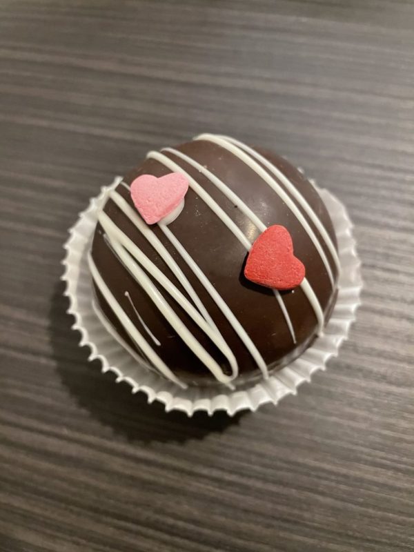 Chocolate Covered Strawberry Hot Chocolate Bomb