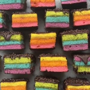 Neon Rainbow Cookies