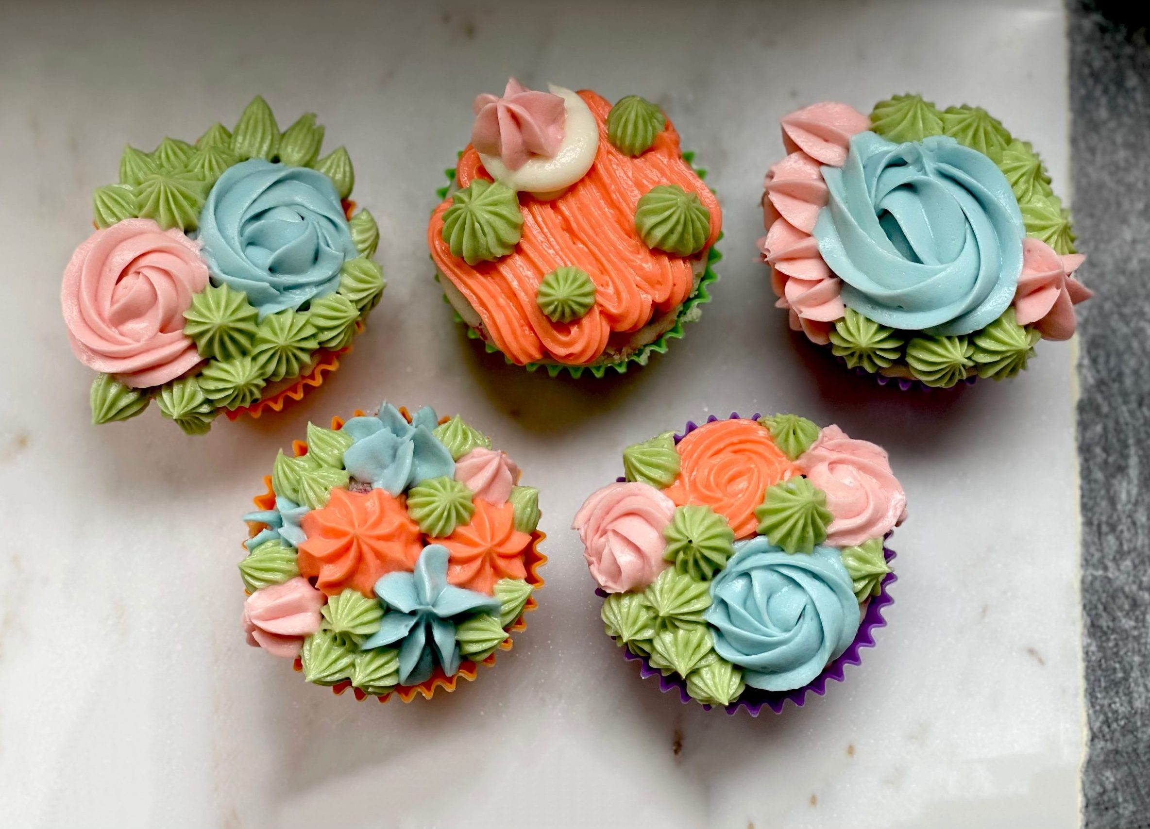 SpringThemed Cupcakes Baked in 'Boken