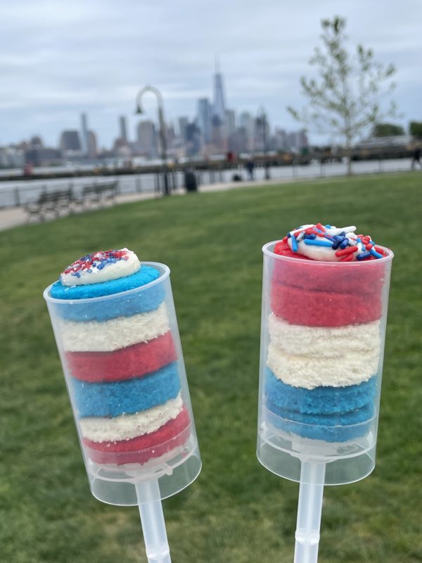 Patriotic Cake Push Pop